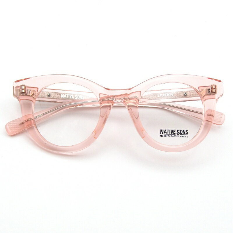 樂天商城 - 【中古】未使用 NATIVE SONS ネイティブサンズ メガネフレーム Huxley PL-034D 日本製 ハクスリー ラウンド FreshPink メガネ 眼鏡 サングラス 65009935