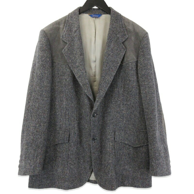 樂天商城 - 【中古】PENDLETON ペンドルトン テーラードジャケット ウール スエード切替 80s ブレザー シングルジャケット USA製 グレー 44メンズ 71015179