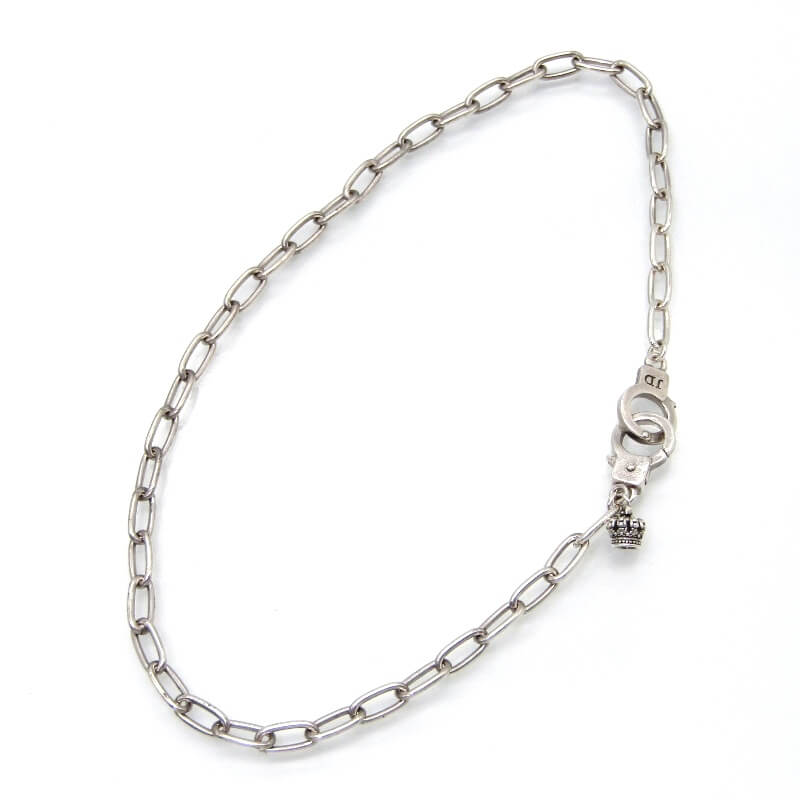 樂天商城 - 【中古】JUSTIN DAVIS ジャスティンデイビス アンクレット SAJ438 LOVE CUFF ラブカフ チェーン 手錠モチーフ SV925 シルバー 28012074