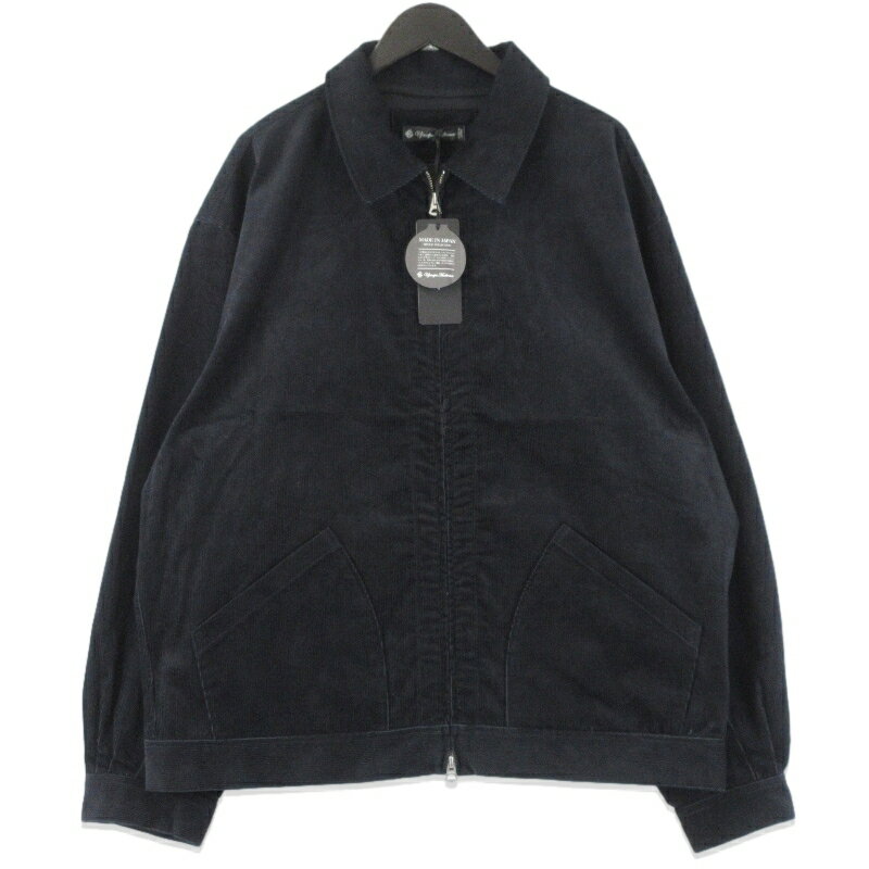Coverall - 【中古】未使用 UPSCAPE AUDIENCE アップスケープオーディエンス ジャケット AUD7345 14W スイングトップ ブラック 黒 XL コットンコーディロイ マンチェスター カバーオール メンズ 70017527