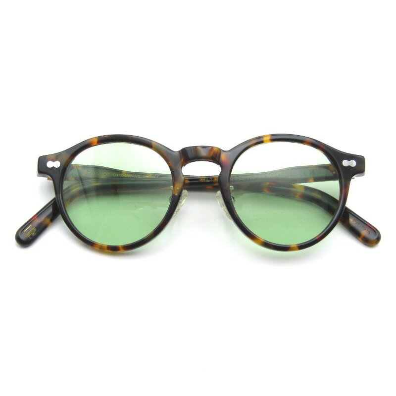 樂天商城 - 【中古】美品 MOSCOT モスコット サングラス MILTZEN MP 46 中国製 ミルゼン ミルツェン メタルアームパッド TORTOISEライトグリーン メガネ 眼鏡 サングラス 65009957