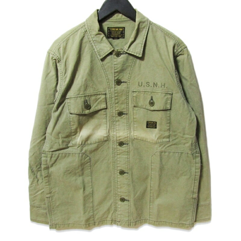 樂天商城 - 【中古】NEIGHBORHOOD ネイバーフッド ミリタリー シャツジャケット 172SPNH-SHM01 MIL-BDU C-SHIRT.LS カバーオール オリーブ Lメンズ 27112927