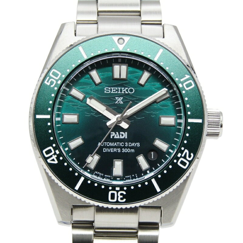 樂天商城 - 【中古】美品 SEIKO セイコー プロスペックス ダイバースキューバ SBDC205 自動巻き 6R55-00N0 PADI スペシャルエディション グリーン メカニカル 2025年モデル 40mm 腕時計 PROSPEX ダイバーズ 1965 300m 30013313