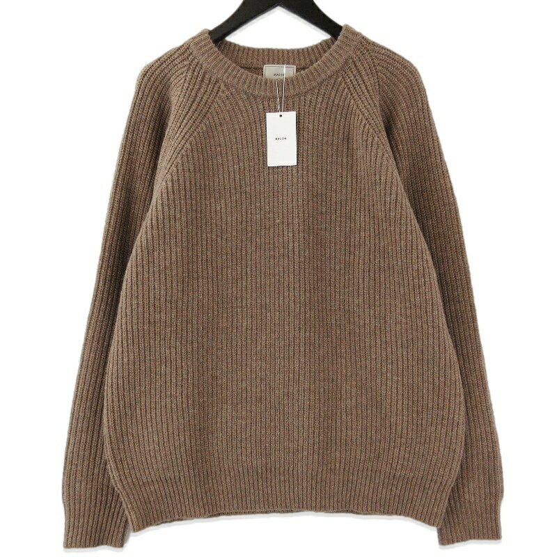 樂天商城 - 【中古】未使用 EVCON エビコン WARREN SCOTT KNIT 253-91201 ニット ウール クルーネック ベージュ 3メンズ 71015191