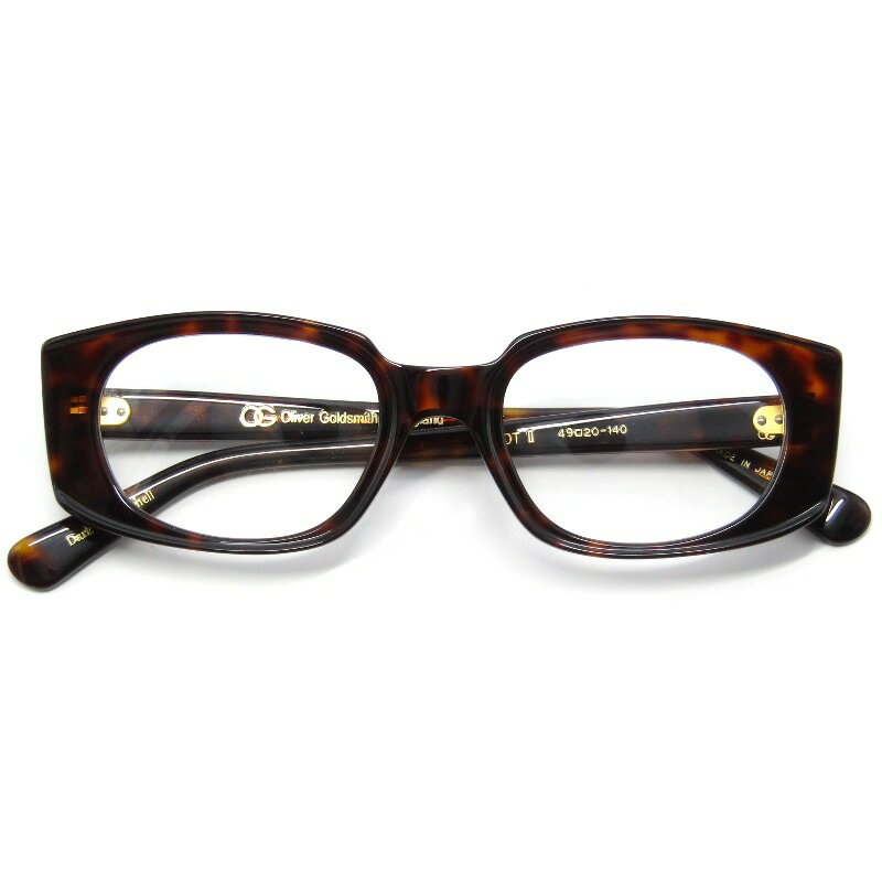樂天商城 - 【中古】未使用 OLIVER GOLDSMITH オリバーゴールドスミス メガネフレーム ASCOT II 日本製 アスコット2 Dark Tortoiseshellスクエア/オーバル メガネ 眼鏡 サングラス 61004956