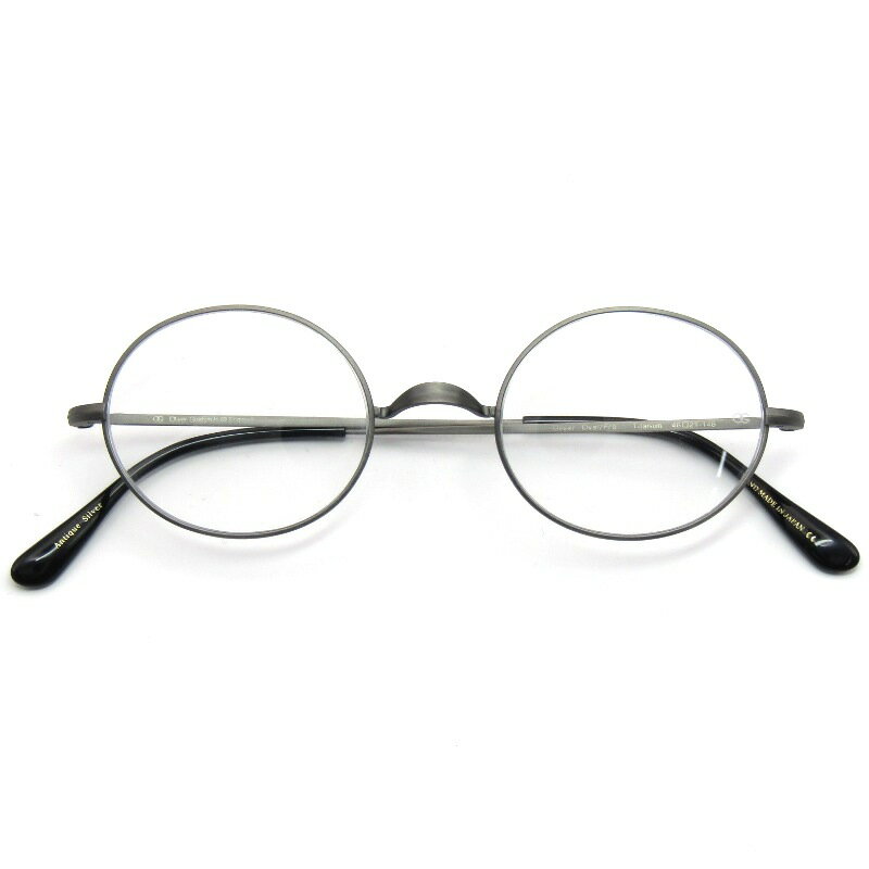樂天商城 - 【中古】未使用 OLIVER GOLDSMITH オリバーゴールドスミス メガネフレーム Oval/Pro 46 日本製 オーバル プロ Antique Silver一山ブリッジ メタル メガネ 眼鏡 サングラス 61004970