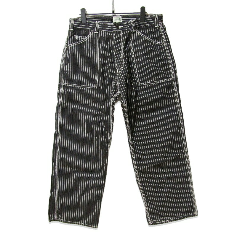 樂天商城 - 【中古】JELADO ジェラード ワークパンツ ストライプ ブラック 黒 Lメンズ 27112989