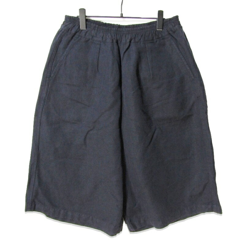 樂天商城 - 【中古】Gold ゴールド ショーツ GL51615 COTTON/LINEN OXFORD EASY WIDE SHORTS パンツ 東洋 ネイビー Lメンズ 27112993