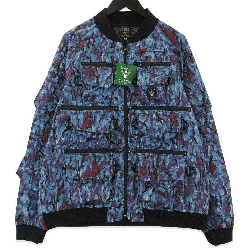 樂天商城 - 【中古】未使用 South2 West8 サウスツーウエストエイト 2WAYジャケット MR702 Multi-Pocket Zipped 2Way Jacket Poly Camo Printed SStretch Twill 日本製メンズ 71015232