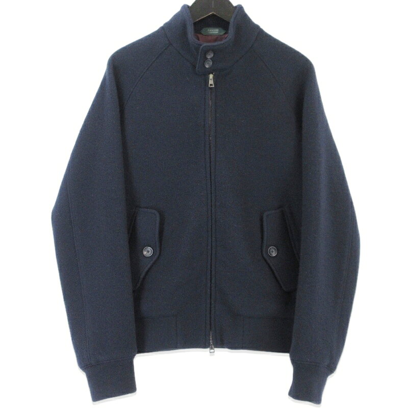 樂天商城 - 【中古】ZANONE ザノーネ ウールブルゾン 812130 ZJ279 イタリア製 スイングトップ ダブルジップ ネイビー 46 メンズ 99000503