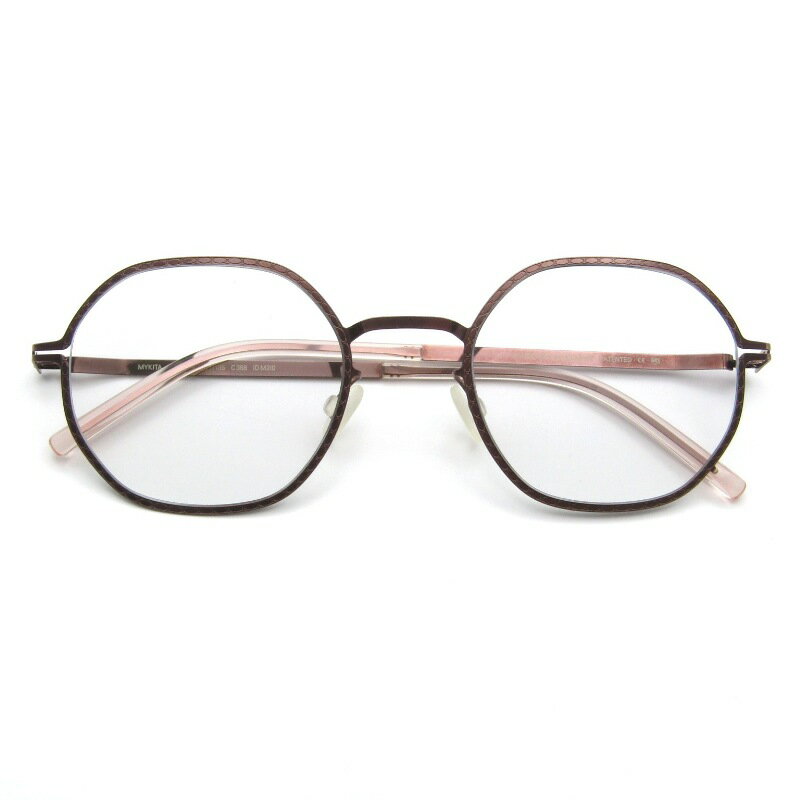 樂天商城 - 【中古】美品 MYKITA マイキータ サングラス AURI 度入り ドイツ製 アウリ ヘキサゴン 六角形 シートメタル 388 purple bronzeステンレス 度入り メタル メガネ 眼鏡 サングラス 65010036
