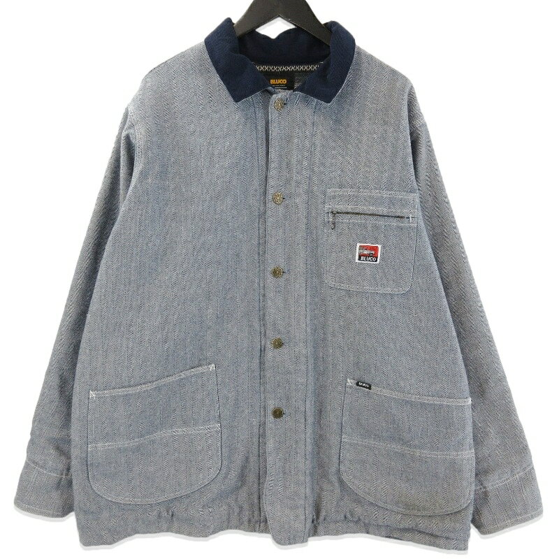 樂天商城 - 【中古】BLUCO ブルコ ライニング カバーオール 147-31-024 LINING COVERALL コットン ヘリンボーン XLメンズ 71015265