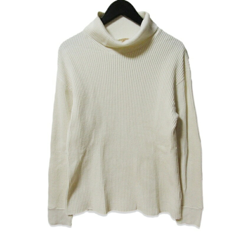 樂天商城 - 【中古】JOE McCOY ジョーマッコイ 長袖Tシャツ BALL PARK HIGH NECK THERMAL SHIRT ワッフル サーマルTシャツ ホワイト 白 Lメンズ 27113040