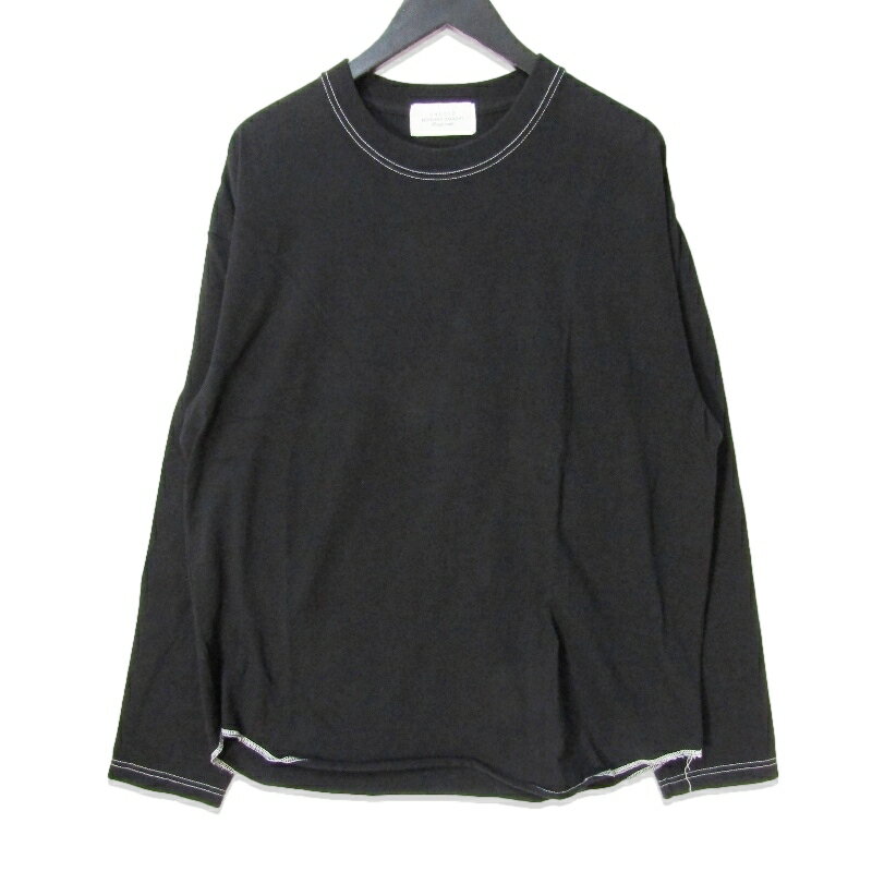 樂天商城 - 【中古】UNUSED アンユーズド 長袖Tシャツ L/S TEE ロングスリーブ ステッチ コットン 日本製 ブラック 黒 3メンズ 27113045