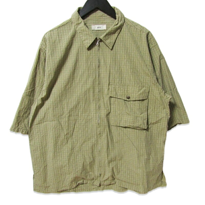 樂天商城 - 【中古】unfil アンフィル 半袖シャツ WOSP-UM221 ショートスリーブ ジップアップ ベージュ 5メンズ 27113067