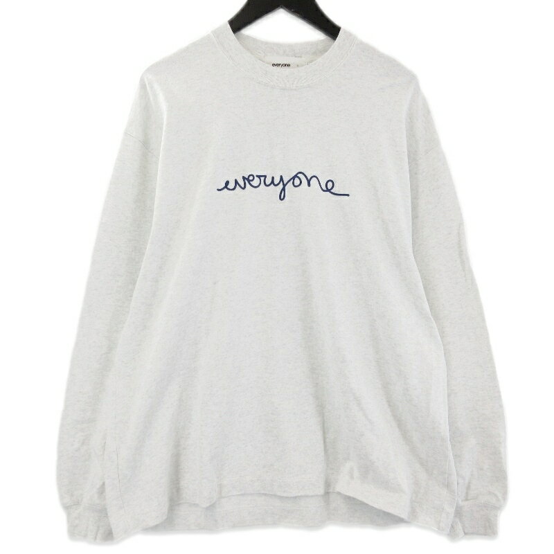 樂天商城 - 【中古】everyone エブリワン 長袖Tシャツ EV23-CS10 logo long sleeve tee ホワイト 白 Lメンズ 71015285