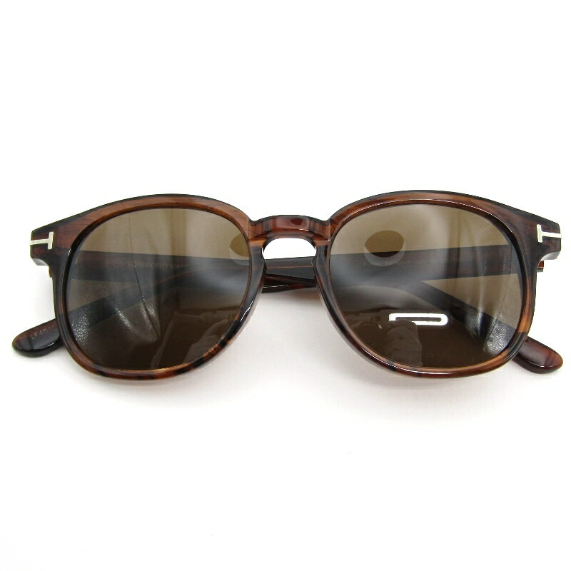 樂天商城 - 【中古】TOM FORD トムフォード サングラス Frank TF399-F イタリア製 フランク フルフィット 48B クリアブラウンササ/ゴールドボスリントン アジアンフィット ボストン/ウェリントン ブラウン メガネ 眼鏡 サングラス 54000577