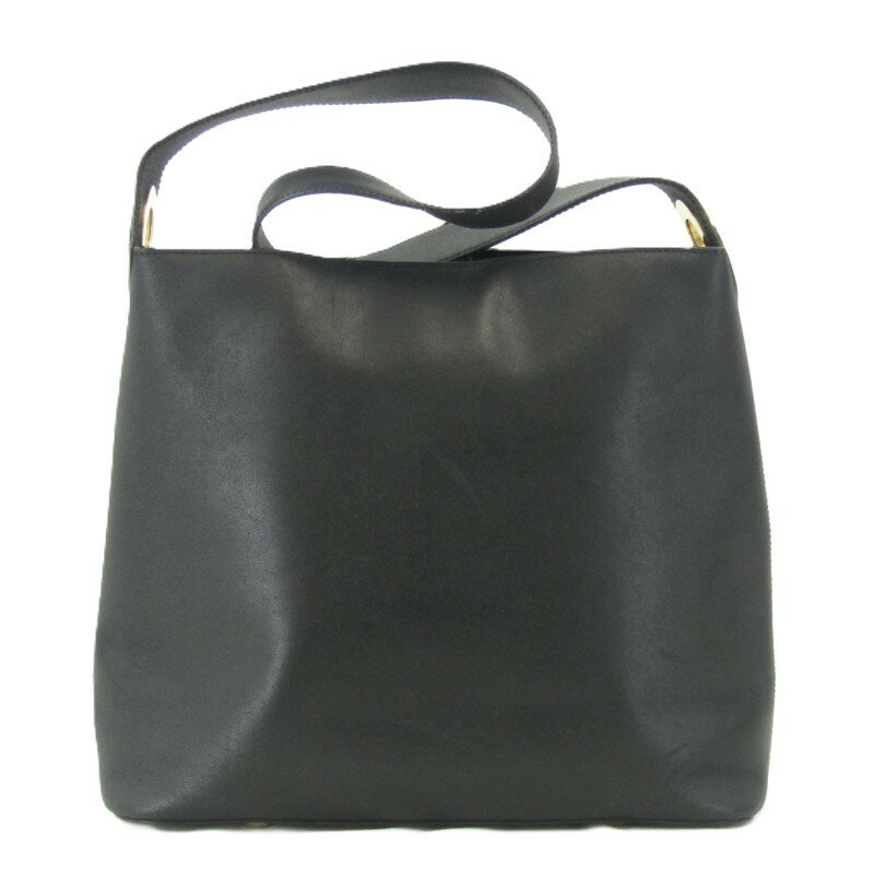 樂天商城 - 【中古】CELINE セリーヌ レザーショルダーバッグ ワンショルダー オールド イタリア製 ブラック 黒 バッグ 鞄 40010286