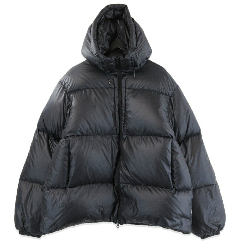 樂天商城 - 【中古】美品 OVY オヴィ ダウンジャケット MICRO RIPSTOP NYLON HOODED DOWN JACKET マイクロリップストップ 撥水加工 ブラック 黒 L日本製メンズ 71015291