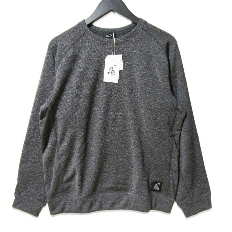 【中古】未使用 STATIC スタティック Arousal Relax Crew 34205 アローサルリラックスクルー 長袖Tシャツ Black Sメンズ 27113149