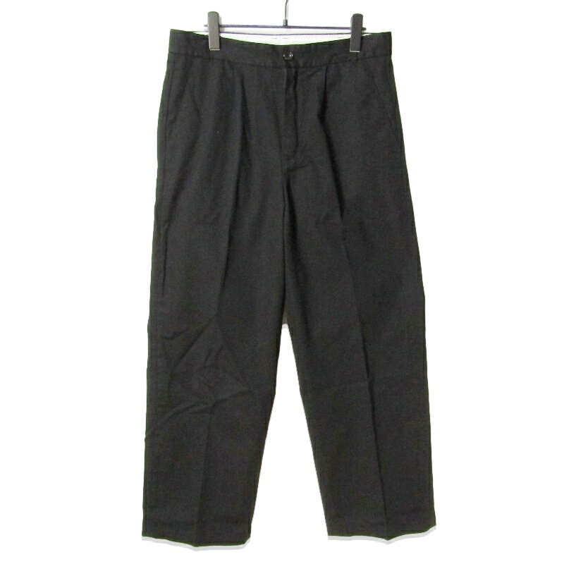 樂天商城 - 【中古】GHbM ジーエイチビーエム ブリティッシュツイル トラウザーズ 24AW16GOW03 BRITISH TWILL TROUSERS ブラック 黒 Lジップフライ ワークパンツメンズ27113104