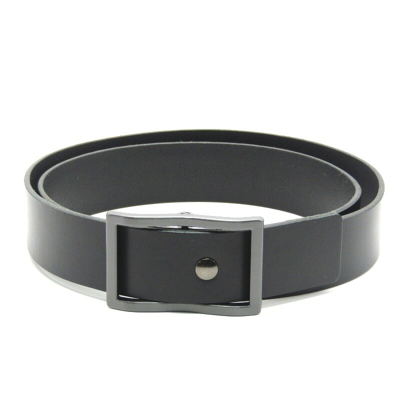樂天商城 - 【中古】未使用 WINS FACTORY ウインズファクトリー ベルト FURIKO BELT フリコレギュラー 35mm幅 一枚革 イングラサット ブラック 黒 Sレザー61005056