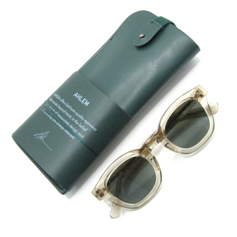 樂天商城 - 【中古】美品 AHLEM アーレム サングラス Le Marais フランス製 ル・マレ スクエア November Brightスモークグリーングラディエント メガネ 眼鏡 サングラス65008814