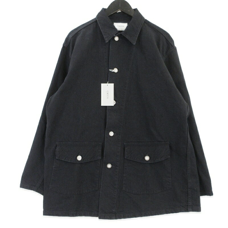 樂天商城 - 【中古】美品 CIOTA シオタ スビンコットンM41デニムカバーオール JKLM-136-BKW M-41 US.ARMY DENIM COVERALL JACKET ブラック 黒 4 メンズ 99000577