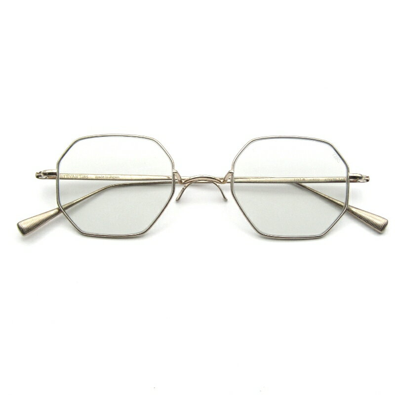 【中古】未使用 EYEVAN7285 アイヴァン7285 サングラス MODEL.1016 SUN 日本製 オクタゴン 八角形 X-BRIDGE 819 ヴィンテージゴールドヴィンテージ塗装 ガラスレンズ GM SF.GRY2 メタル メガネ 眼鏡 サングラス 65010103