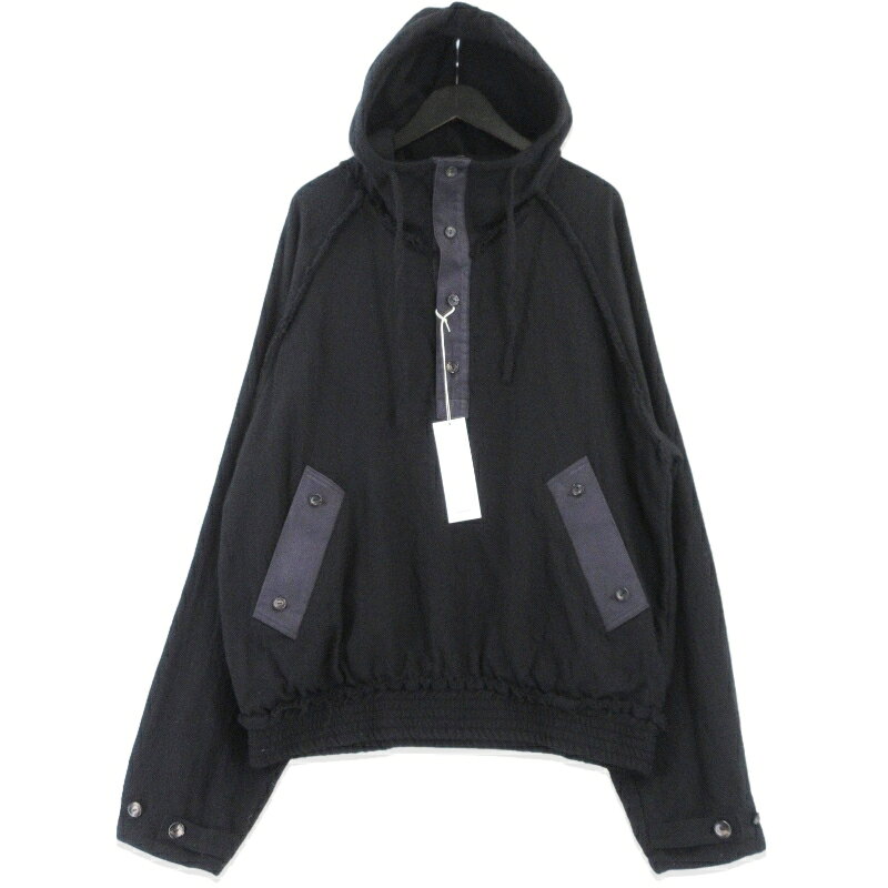 樂天商城 - 【中古】未使用 Fujimoto フジモト Vagabond's Anorak FJ253-41-008 アノラック シャツジャケット プルオーバー ブラック 黒 F メンズ 99000602