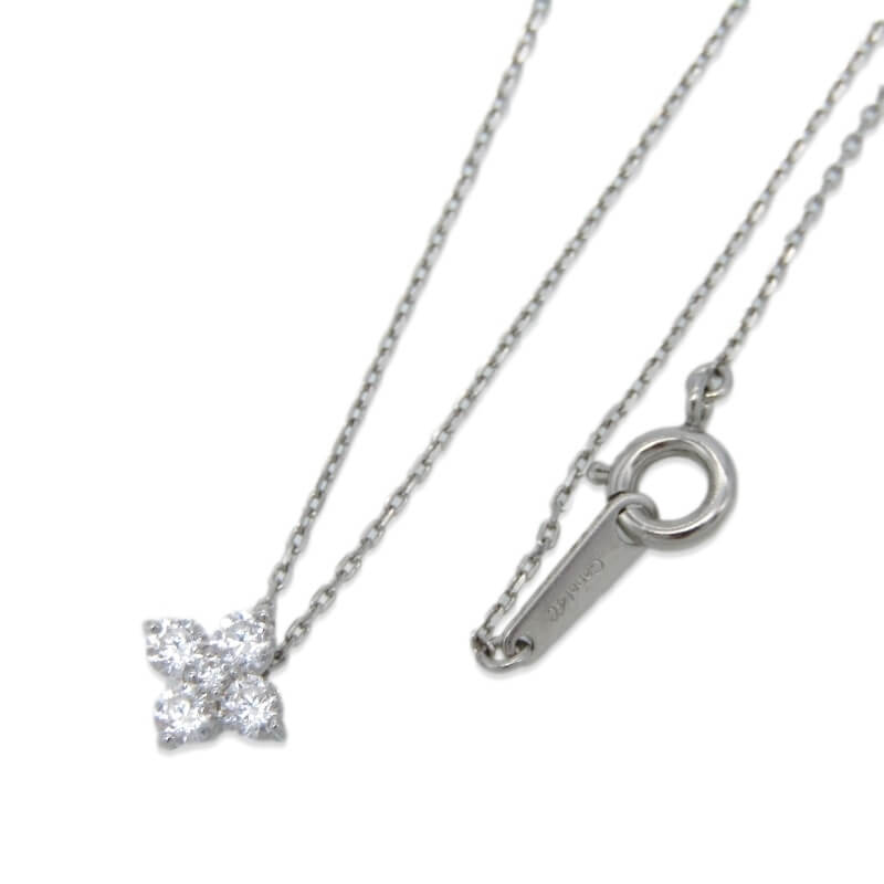 樂天商城 - 【中古】未使用 Canal 4℃ カナルヨンドシー ネックレス ジルコニア 152034121020 フラワーモチーフ SV925 レディース シルバー 28012204