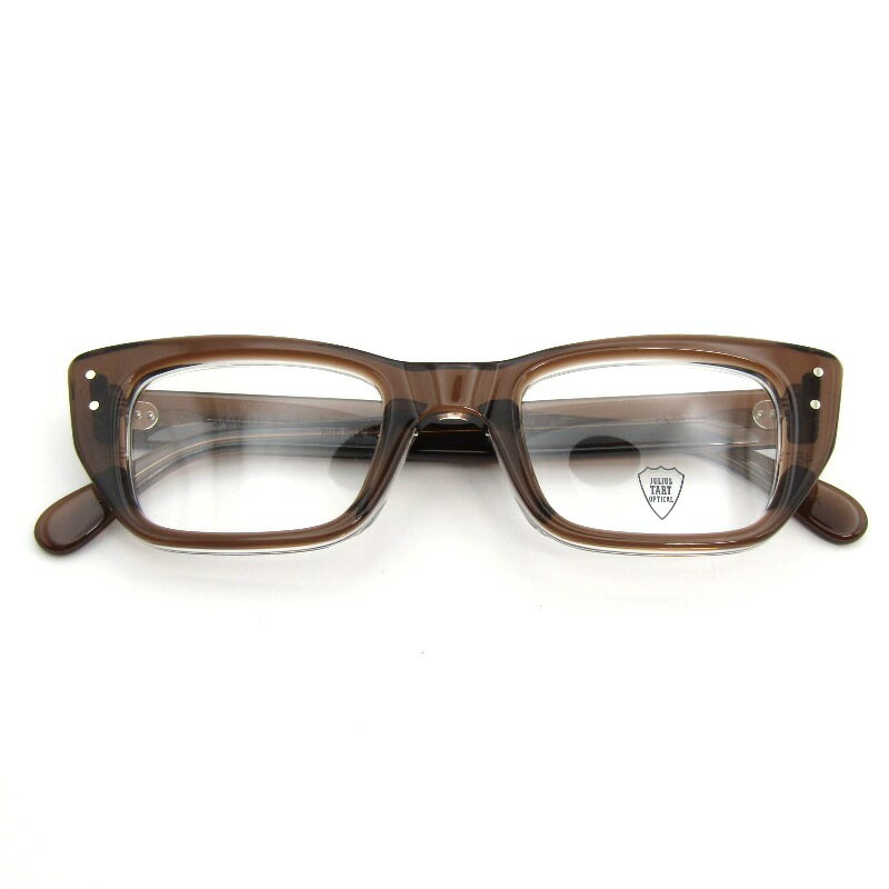 樂天商城 - 【中古】未使用 JULIUS TART OPTICAL ジュリアスタートオプティカル メガネフレーム PONTI PL-138K 日本製 ポンティ BROWN CRYSTAL2スクエア/フォックス メガネ 眼鏡 サングラス 54000645