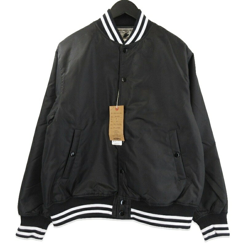 樂天商城 - 【中古】未使用 ANDFAMILYS アンドファミリー スポーツジャケット JK-2510825 Nylon Sports Jacket スタジャン ブラック 黒 Mメンズ 71015307