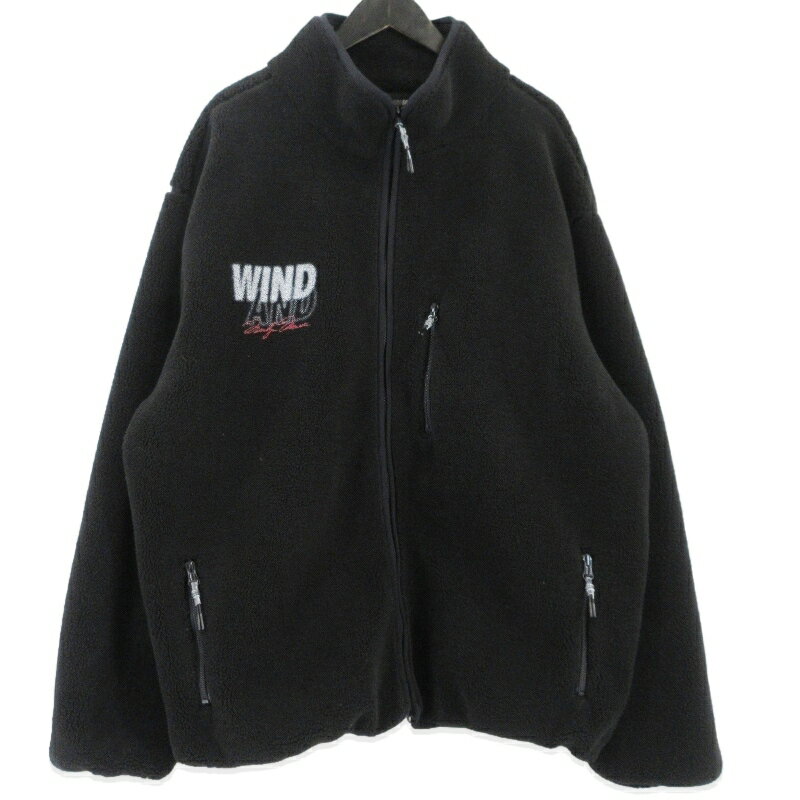 樂天商城 - 【中古】WIND AND SEA ウィンダンシー ボアジャケット MARILYN MONROE WDSBOA JKT WDS-C-MRM-26-Q2-JK-02 ブラック 黒 XL マリリンモンロー ダブルジップ メンズ 99000610