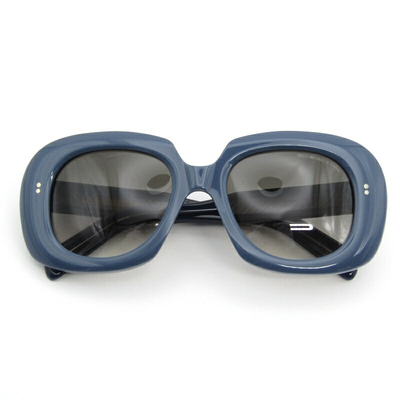 樂天商城 - 【中古】美品 CUTLER AND GROSS カトラーアンドグロス サングラス CGSN 9383 イタリア製 スクエア 04 NAVY BLUEグレーグラディエント メガネ 眼鏡 サングラス54000653