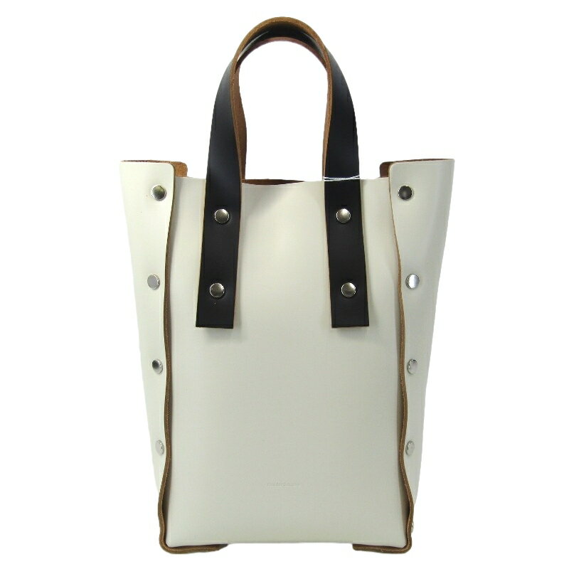 樂天商城 - 【中古】未使用 Hender Scheme エンダースキーマ assemble hand bag tall S your choice yc-rb-ats WHITE/BLACKアッセンブルハンドバッグトール トート 牛革 日本製バッグ 鞄61005126