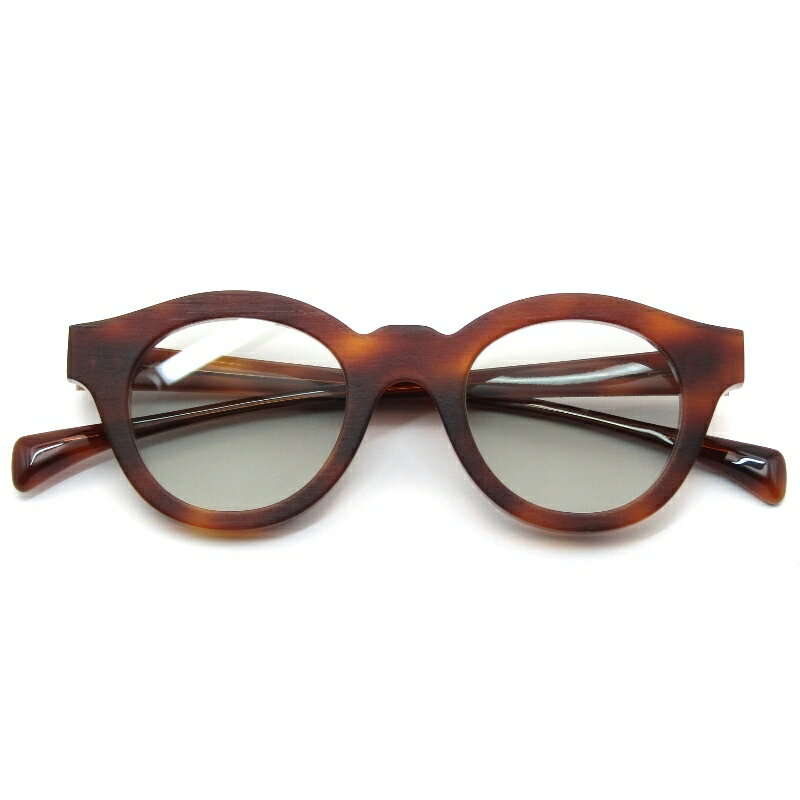 樂天商城 - 【中古】美品 Jacques Durand ジャックデュラン サングラス PLUS is + N.164 イタリア製 プラスイズプラス 056 ecaille fonceパント/ティアドロップ ヘアマットダークデミブラウン ライトグレー メガネ 眼鏡 サングラス 61005132