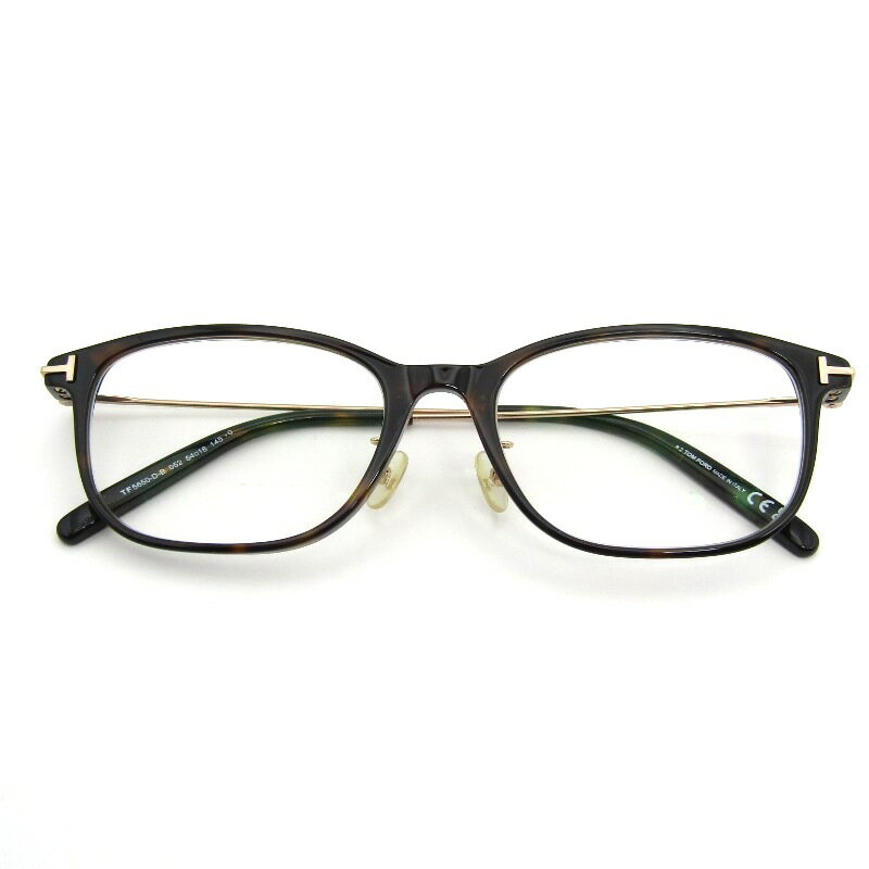 Tom Ford - 【中古】TOM FORD トムフォード メガネフレーム TF5650-D-B イタリア製 スクエア 日本企画 コンビ 052 ダークハバナ/ゴールド メガネ 眼鏡 サングラス 54000684