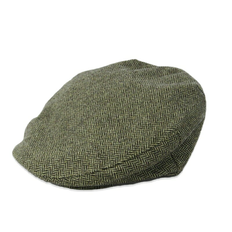 樂天商城 - 【中古】BARBOUR バブアー ハンチング LHA0152OL11 ヘリンボーン ウール キャップ オリーブ S 帽子 47000009