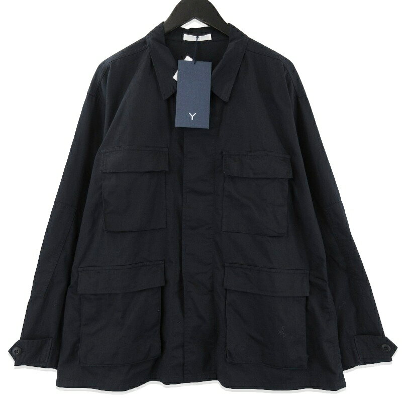 樂天商城 - 【中古】未使用 Y ワイ オーガニックコットンサテンフィールドジャケット 165-5225386 ORGANIC COTTON HIGH DENSITY SATIN ネイビー MBZ BDUジャケット ミリタリー 日本製 メンズ 71015358