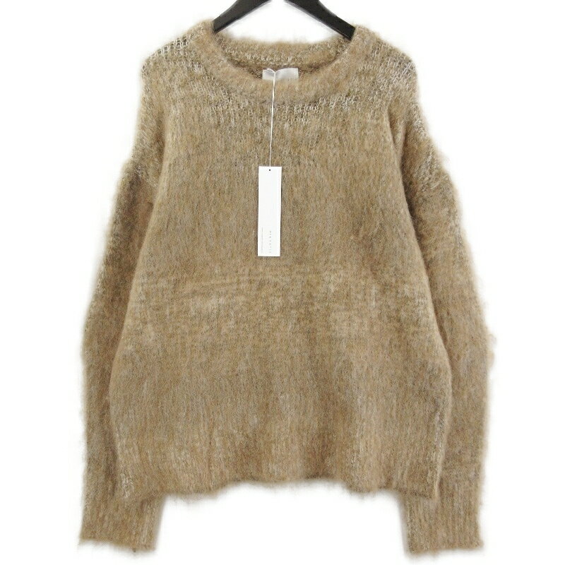 樂天商城 - 【中古】未使用 arenotis アーノッティーズ Alpaca Wool Gradient Shaggy Knit FW25NT-02 モヘア シャギー ニット ベージュ 2メンズ 71015361