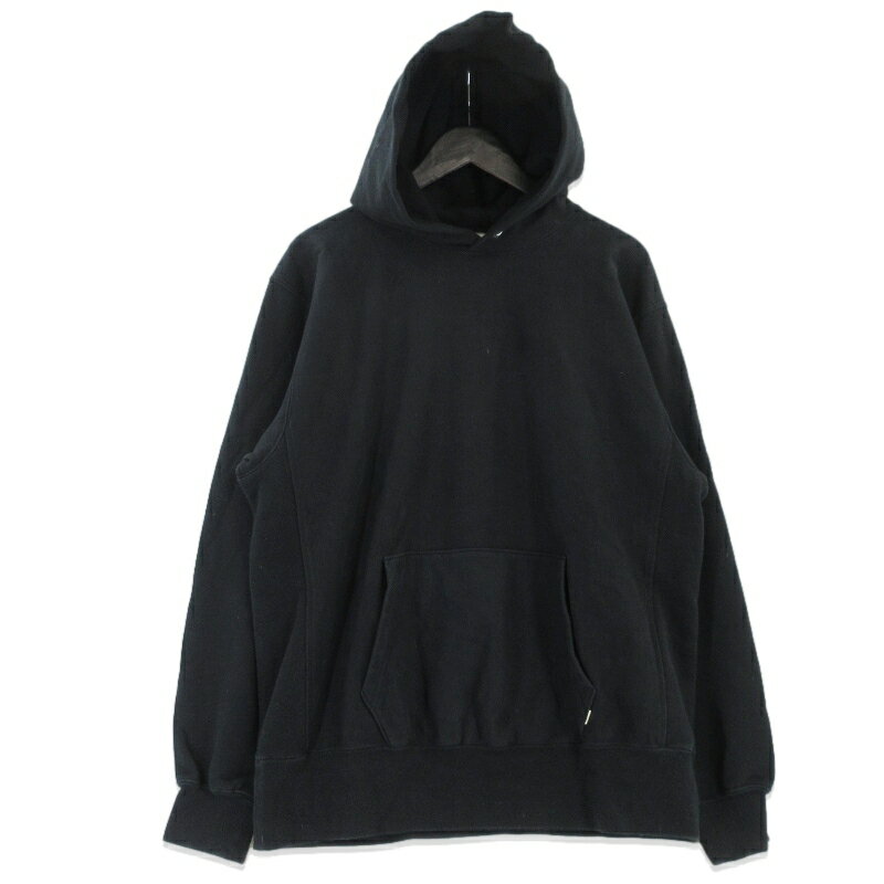 樂天商城 - 【中古】OVY オヴィ プルオーバーパーカー French Terry P/O Hoodie フレンチテリー フーディ 日本製 ブラック 黒 L メンズ 99000655