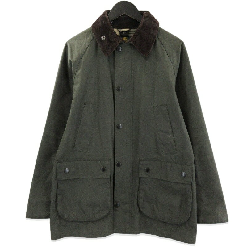 【美品】Barbour ビデイル　SLセージ Barbour（バブアー） NON OILED BEDALE SL 2LAYER(ノンオイルド