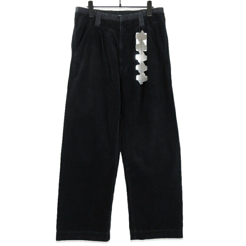 樂天商城 - 【中古】未使用 YOUTH OF THE WATER ユースオブザウォーター PANTS 253-03003 コーデュロイ ジップフライ ワークパンツ ブラック 黒 Mサイドアジャスターメンズ 71015383