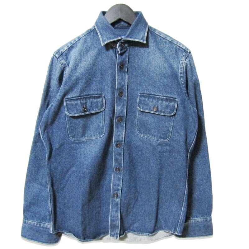樂天商城 - 【中古】ALESSANDRO GHERARDI アレッサンドロ ゲラルディ デニムシャツ NEW JACKET C901 シャツジャケット CPOシャツ インディゴ S長袖シャツ イタリア製メンズ 27113216