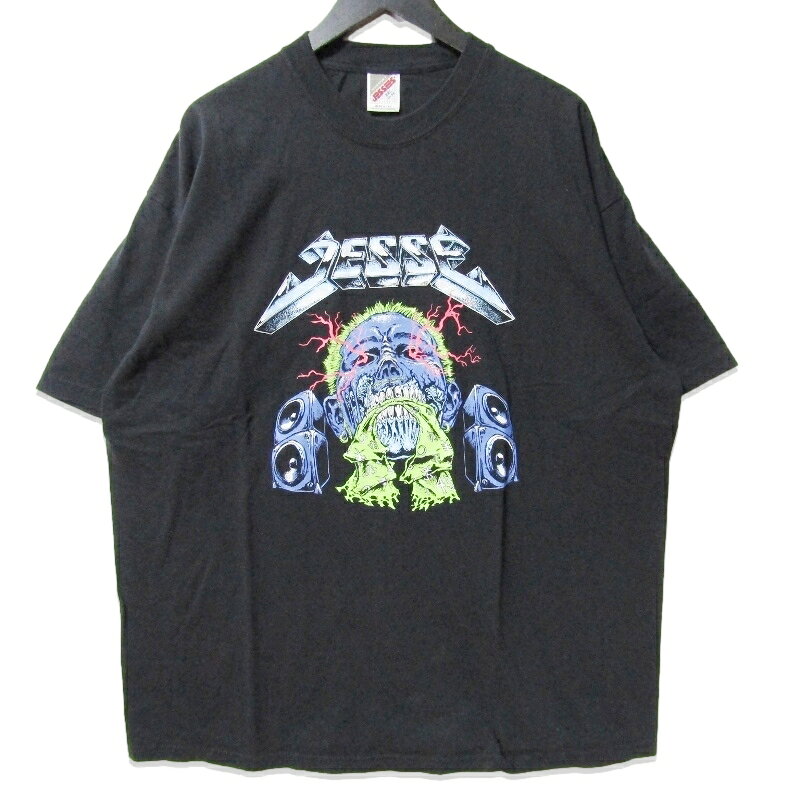 樂天商城 - 【中古】JSF ジェシーズショップアンドファクトリー 半袖Tシャツ JESSE ×JOHANN TEE ヨハン プリント コットン ブラック 黒 XXLJESSE’S SHOP＆FACTORYメンズ 27113225