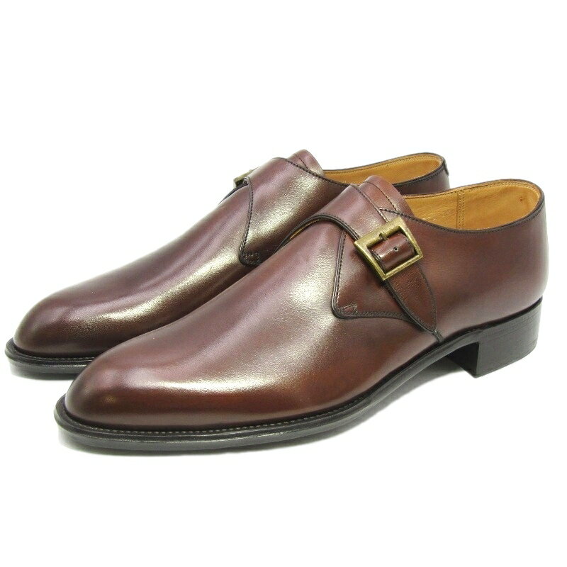 樂天商城 - 【中古】未使用 大塚製靴 オーツカ 26cm シングルモンク 旧大塚商店ロゴ アノネイカーフ レザーソール デッドストック ブラウン 赤茶 ビジネスシューズ プレーントゥ US8 シューズ 35005444