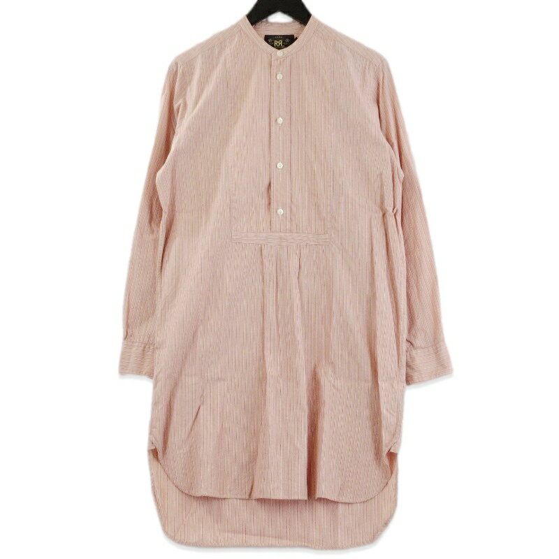 樂天商城 - 【中古】RRL ダブルアールエル シャツワンピース ストライプ 長袖シャツ ロング レディース ピンク 3 70017599
