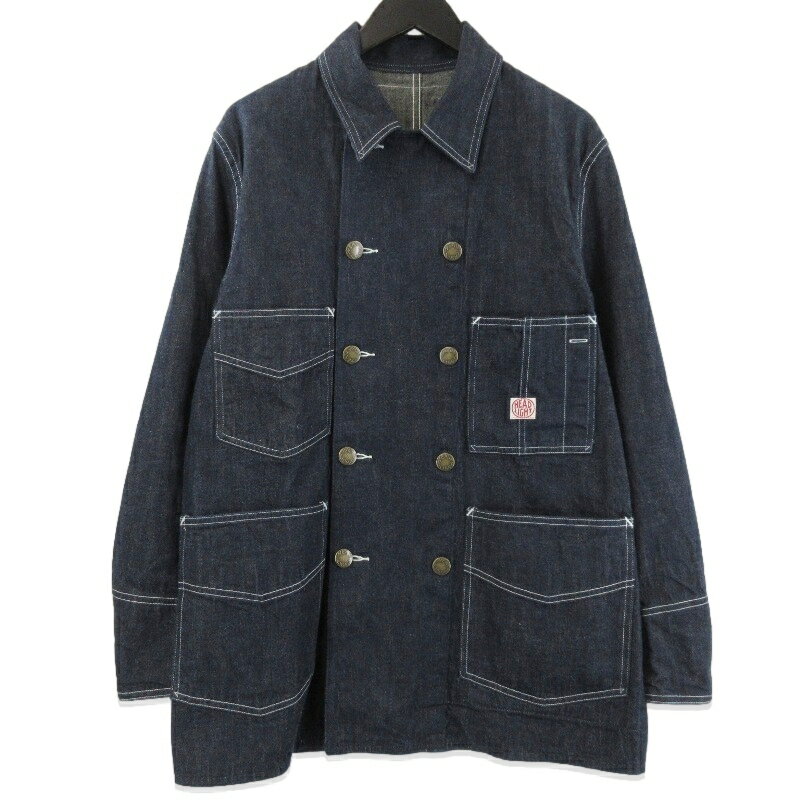 樂天商城 - 【中古】美品 HEADLIGHT ヘッドライト ダブルブレスト コート HD15844 9.5oz. SPECIAL WEAVE DENIM DOUBLE BREASTED インディゴ 38COAT デニムジャケット メンズ 71015415