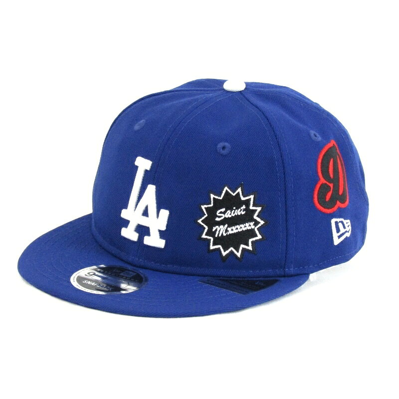 樂天商城 - 【中古】未使用 SAINT Mxxxxxx × MLB ×NEWERA セントマイケル ベースボールキャップ SM-HR8-0000-C46 DODGERS NE_CAP LA ブルー ニューエラ 9FIFTY 帽子 30013338